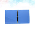 A4 Size 3 Hole Lever Arch File Folder Plastic Document Organizer with Round Rings Metal Clip for Office Stationery Storage