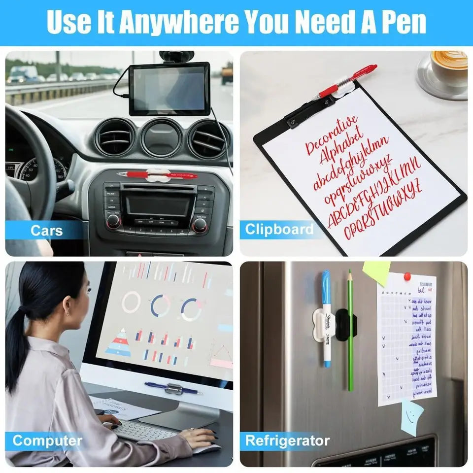 High Quality Creative Pen Holder Silicone Anti-lost Desktop Storage Self-Adhesive Anti-fall Pen Rack Ballpoint