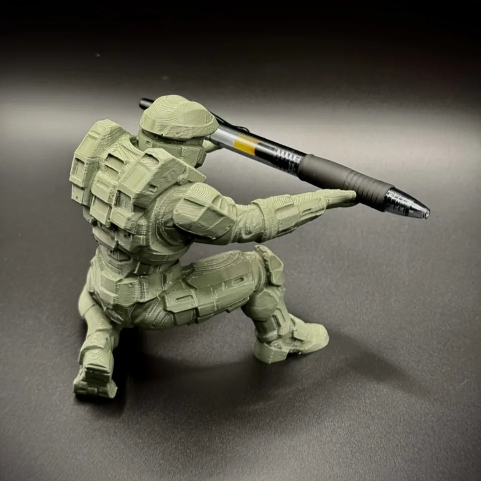 3D Printing Chief Petty Pen Holder Military Themed Pencil Holder Creative Desktop Stationery Organizer Rack Office Study Decor