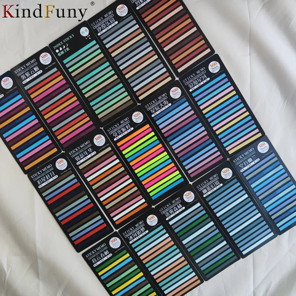 4500 Sheets Transparentes Sticky Notes Self-Adhesive Annotation Read Books Bookmarks  Tabs Notepad Aesthetic Stationery