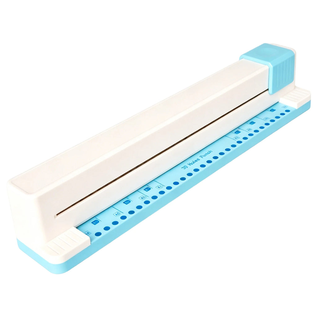 30 Holes Binding Punch Adjustable Loose Leaf Paper Punch Machine 5-Sheet Capacity Paper Puncher for A4/A5/A6/A7/B5/B6/B7 Paper