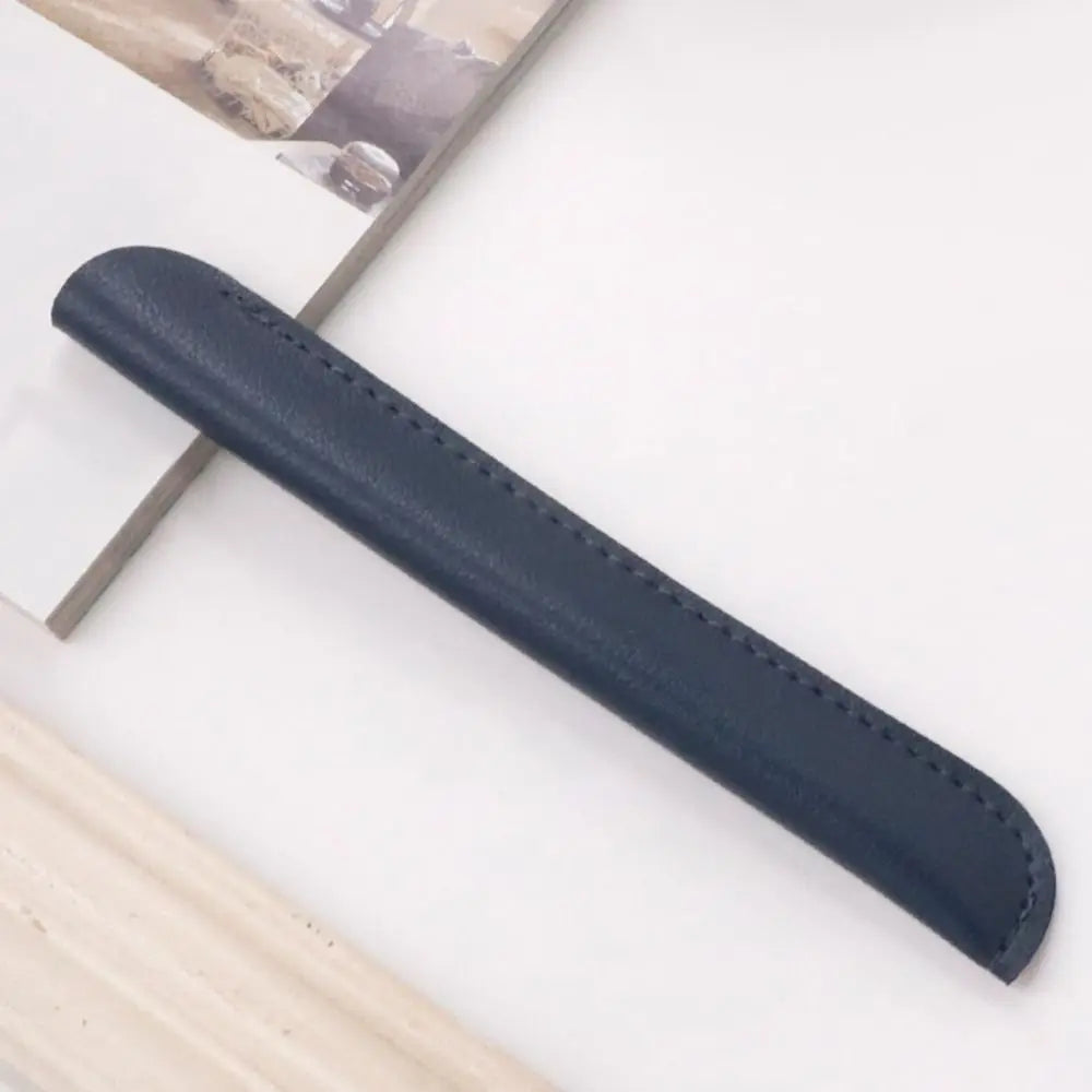 Lightweight PU Leather PU Pencil Bags Solid Color Large Capacity Pen Bags Pencil Case Office Supplies