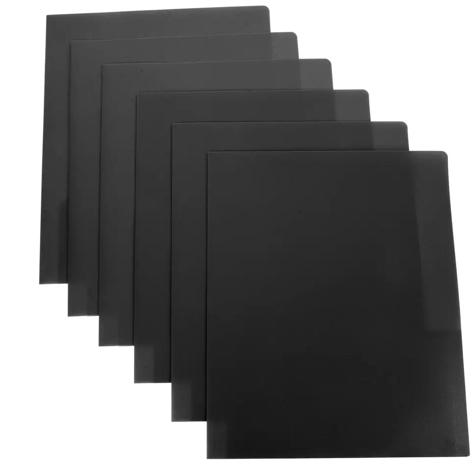 6Pcs A4 File Folders Plastic Two Pocket Document Folder School College Office Presentation Folder Folders School Supplies