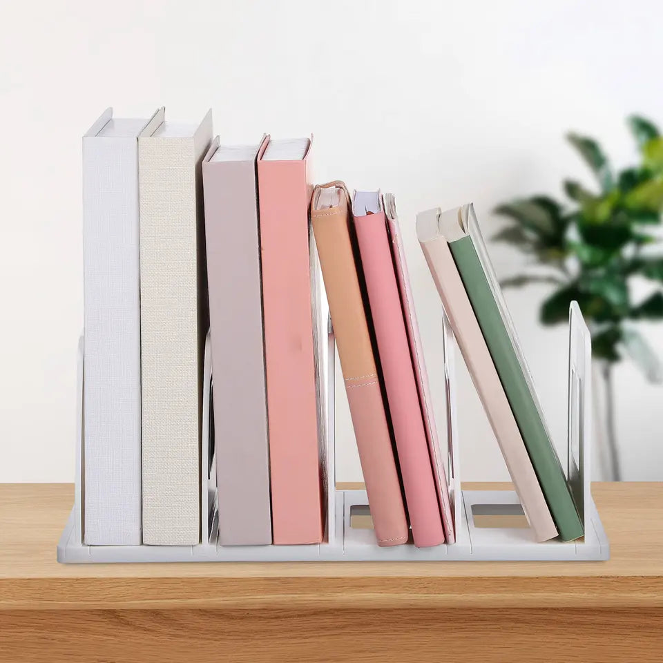 Desktop File Holder Vertical Large Capacity File Organizer for Desk Binder Organizer Office Document Storage Binder Shelf