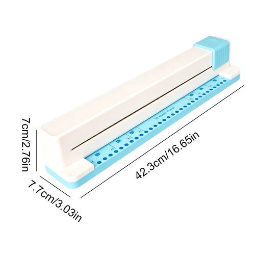 30 Holes Binding Punch Adjustable Loose Leaf Paper Punch Machine 5-Sheet Capacity Paper Puncher for A4/A5/A6/A7/B5/B6/B7 Paper